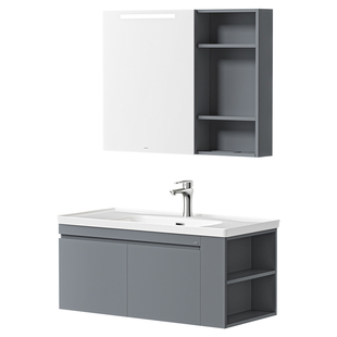 箭牌现代风浴室柜陶瓷一体盆卫生间洗手盆柜组合卫浴洗脸洗漱台盆