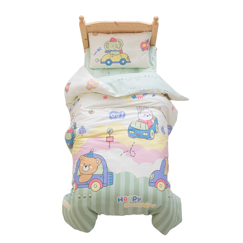 婧麒A类全棉幼儿园可水洗小被子