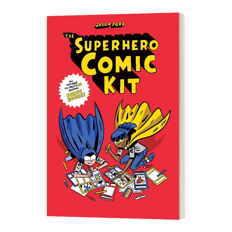 英文原版 The Superhero Comic Kit 超级英雄漫画工具包 英文版 进口英语原版书籍