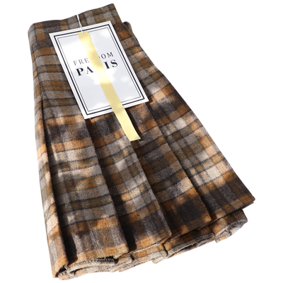 安露曼短裙百褶裙百搭a字半身裙