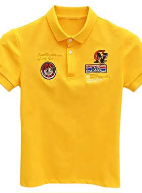 2026新款刺绣男士翻领POLO衫短袖