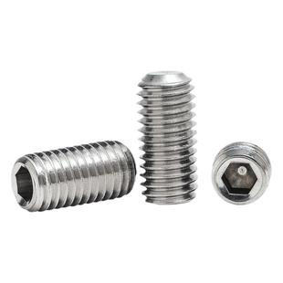 304不锈钢DIN913平端紧定螺丝GB77内六角无头机米M2M2M2.5M20M24