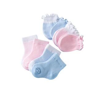 新生儿防抓脸手套婴儿棉袜子宝宝护手脚套护手罩0-12月春防吃手