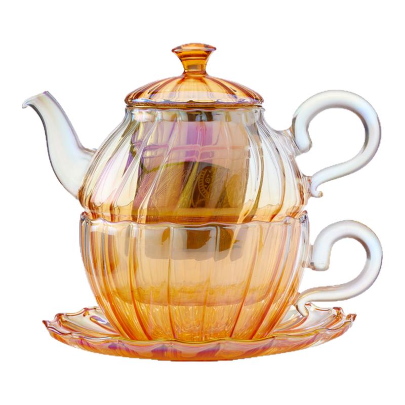 澳洲代购直邮T2 tea Valentina Glass情人节系列蜜桃色玻璃茶壶