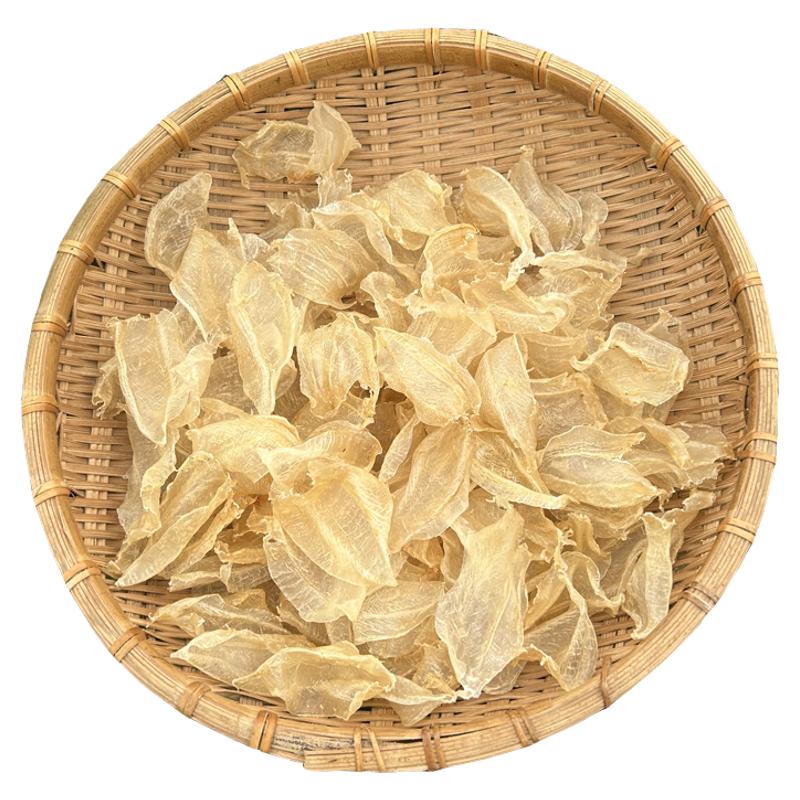 嗨动力 印尼野生白花胶深海大岛货500头小印白纯公肚鱼胶干货正品