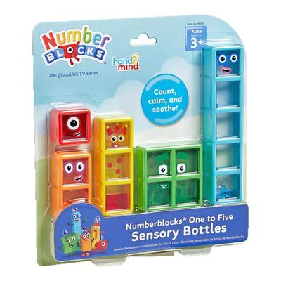 美国numberblocks数字积木1-5感官瓶情绪数学幼儿园早教益智玩具