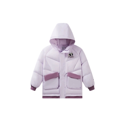 安踏儿童羽绒服女童羽绒服秋冬保暖加厚中长款外套棉服2025款衣服