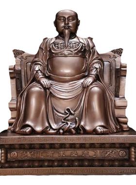 武当金顶大号玄天祖师爷摆件铜