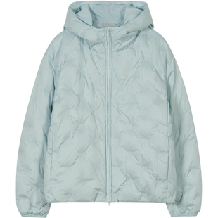 TYPESERVICE韩国设计师品牌MOKA同款新款连帽拉链运动羽绒服外套