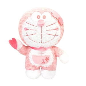 日本正品代购正版粉色樱花哆啦A梦叮当猫机器猫超大毛绒公仔玩偶