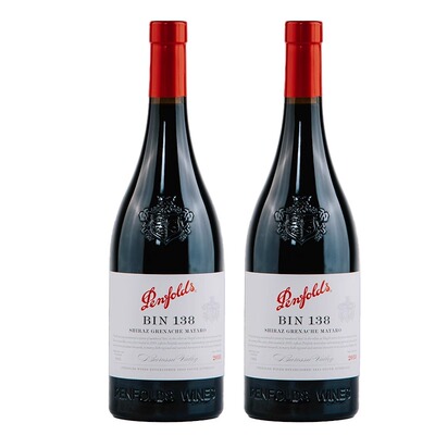 整箱6支#澳洲原装进口奔富BIN138干红葡萄酒750ml寇兰山麦克斯