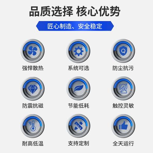 10.1/13.3/19寸全封闭嵌入式电容电阻触控航空接口工业触摸一体机