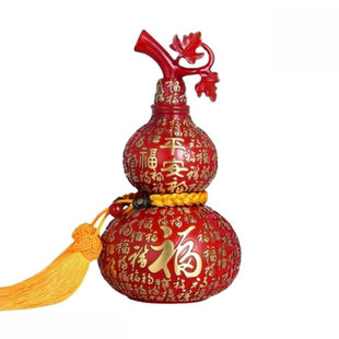 彩铜葫芦百福开口高端大号乔迁送礼家居客厅玄关书房酒柜高档摆件