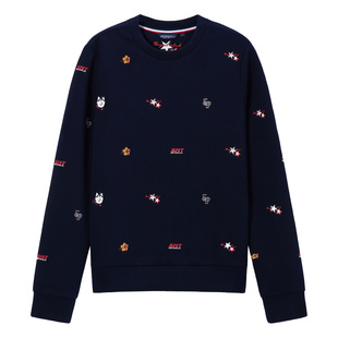 SMITHPOLOV斯密特保罗秋季新款美式印花圆领卫衣女宽松潮流女装