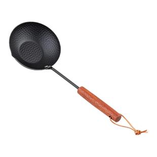 onlycook无涂层铸铁泼油小锅热油锅烧油专用神器长柄多功能煎蛋锅