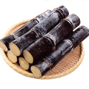 广西黑皮甘蔗新鲜水果脆甜应当季孕妇甜杆果蔗整箱包邮批发特产