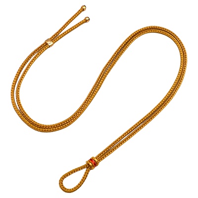 老铺同款黄金吊坠直穿挂绳