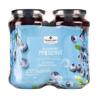 山姆西班牙进口蓝莓果酱600g瓶装