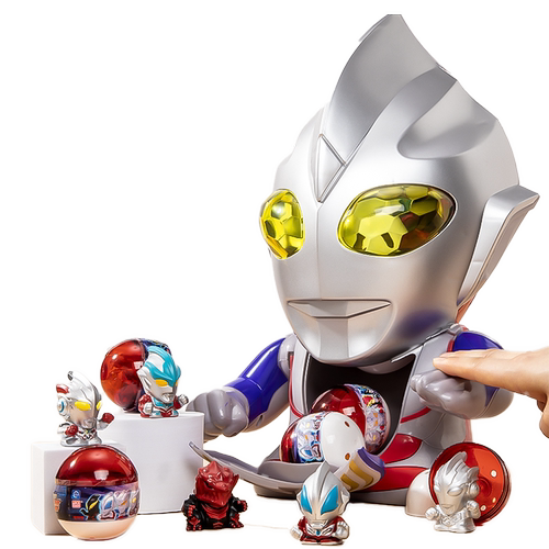 灵动创想新款迪迦奥特曼扭蛋机3指尖英雄儿童玩具6岁男孩生日礼物