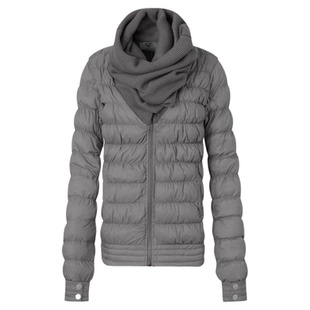 DoublePunch秋冬原创90白鸭绒堆堆领修身显瘦短款排骨羽绒服外套