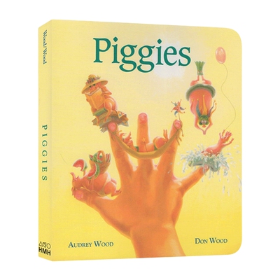 英文原版 Piggies 小猪猪 纸板书 手指游戏重复句型 吴敏兰绘本123 英文版 进口英语原版书籍儿童外文书