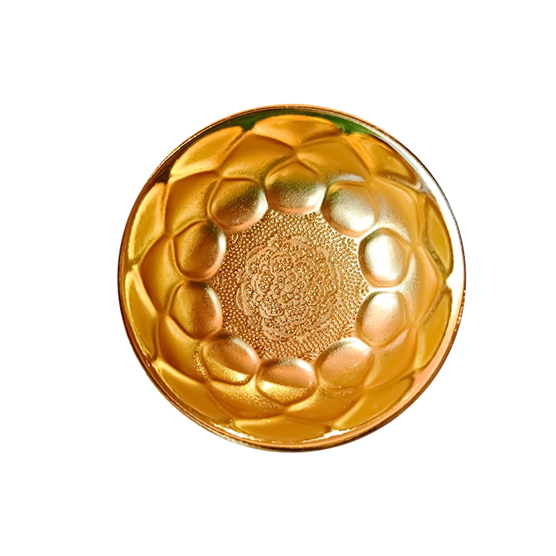 陕西历史博物馆文创唐鸳鸯莲瓣纹金碗冰箱贴磁贴精美礼盒伴手礼