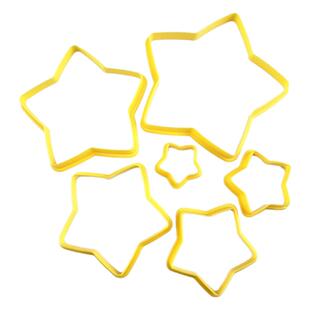 圣诞节卡通饼干模具圣诞树造型五角星切模曲奇按压3d立体烘焙工具