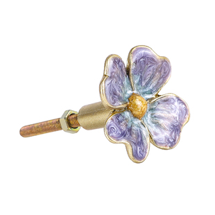 创意法式拉手抽屉花朵高级感小众设计师款复古柜子柜门把手衣柜