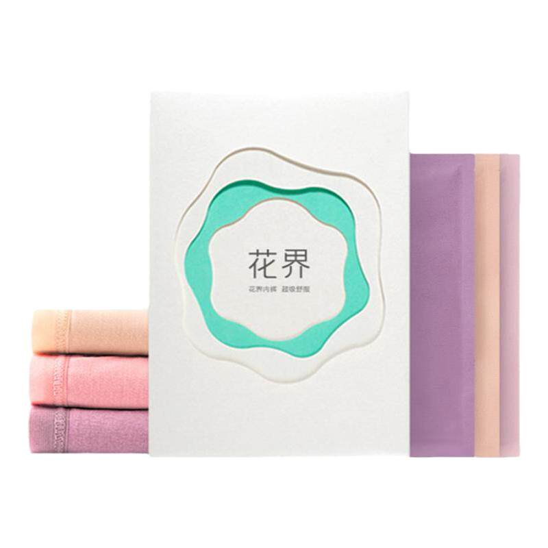 花界女士内裤中高腰女高弹力抑菌