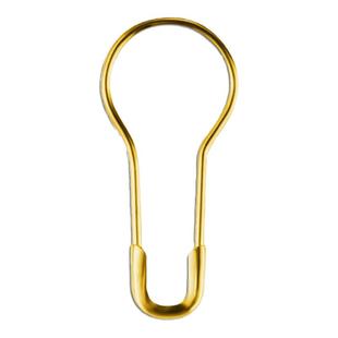 葫芦形别针安全保险纯铜曲回形扣针加粗衣服标签吊牌固定过检虎牌