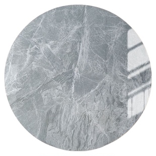 岩板转盘家用圆形餐桌圆桌面餐厅大理石圆盘桌子旋转定制桌面台面