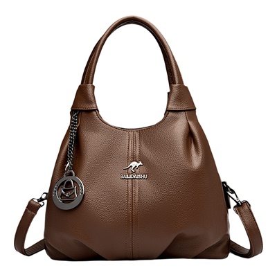 袋鼠正品真皮女包斜挎手提包