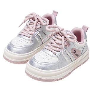 富罗迷女童板鞋儿童运动鞋春季新款轻便流行好看女孩青少年休闲鞋