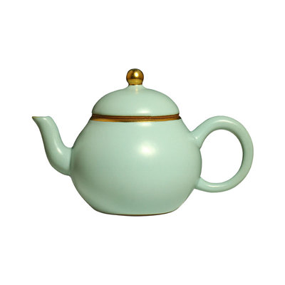 陶作坊汝窑复古40周年纪念款茶壶