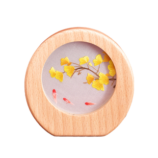 湖南特色特产湘绣摆台双面绣摆件办公摆台手工刺绣出国旅游礼品