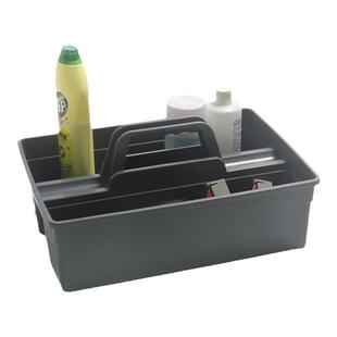 白云超宝手提清洁工具收纳篮酒店客房医院保洁用杂物蓝双格清洁桶