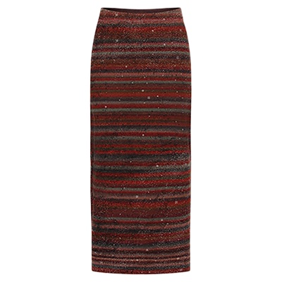 SWAYING/KINT段染条纹半裙