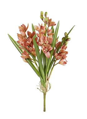 HarborHouse美式家居桌面装饰绢花插花轻奢仿真花蕙兰花束Orchid