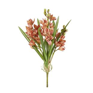 HarborHouse美式家居桌面装饰绢花插花轻奢仿真花蕙兰花束Orchid