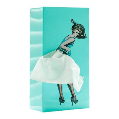 现 正品非仿制纽约下城公园进口布丽吉特的怀旧淑女长方纸巾盒