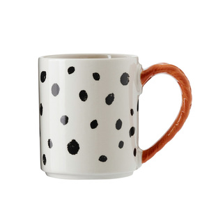 瑞典进口Design House长袜子皮皮75周年纪念杯陶瓷马克咖啡杯手绘