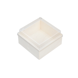 雪媚娘包装盒单个烘焙透明蛋黄酥盒子班戟甜品大福盒木质2粒4纸托