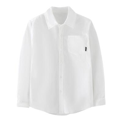 纯棉舒适白色春季衬衫