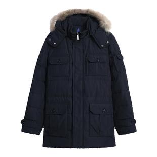 伦敦雾羽绒服男冬季时尚休闲立领可脱帽五袋有臂袋保暖加厚外套男