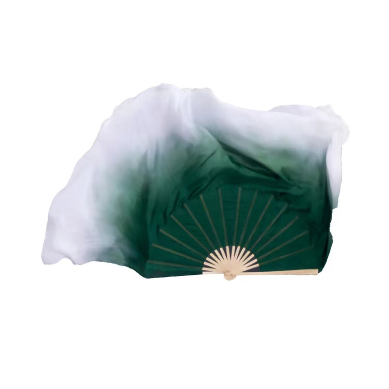 双面加长渐变色胶州中国扇子