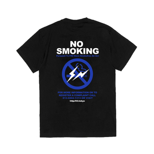#FR2 x Fragment 联名藤原浩 蓝色闪电T-shirt 男女个性短袖T恤潮
