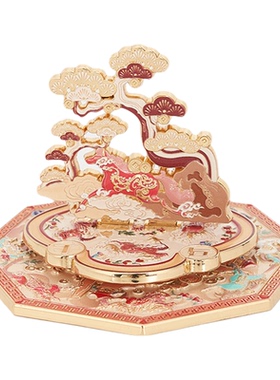 大英博物馆马上有钱金属旋转两用冰箱贴文创摆件马年新婚礼物女生