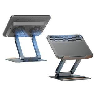 笔记本散热器USB分线器扩展坞风扇支架风冷静音手提电脑增高升降降温底座通用苹果联想华为华硕游戏本