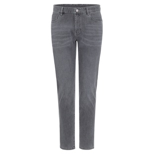 BRAUN BUFFEL/布兰施男士牛仔长裤潮流百搭修身舒适微弹休闲裤