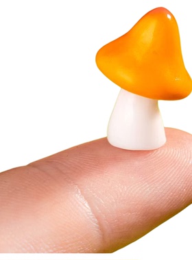 仿真彩色福气蘑菇苔藓微景观摆件